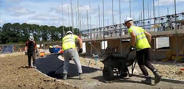 Commercial Tarmac Path Laying East Anglia - IN ACTION!