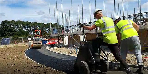 Commercial Tarmac Path Laying East Anglia - IN ACTION!