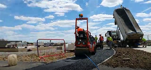 Commercial Tarmac Path Laying East Anglia - IN ACTION!