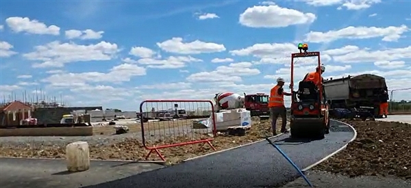 Commercial Tarmac Path Laying East Anglia - IN ACTION!