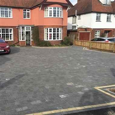 residential block paving drive Suffolk