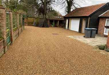 Stone, gravel or pea shingle Surfacing